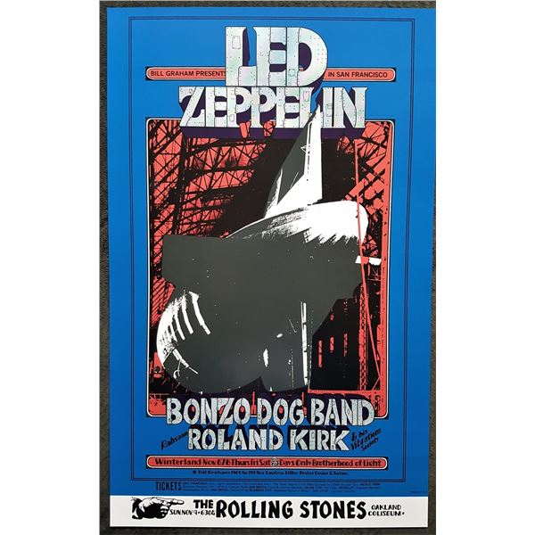 Led Zeppelin - 1969 - 2nd print poster
