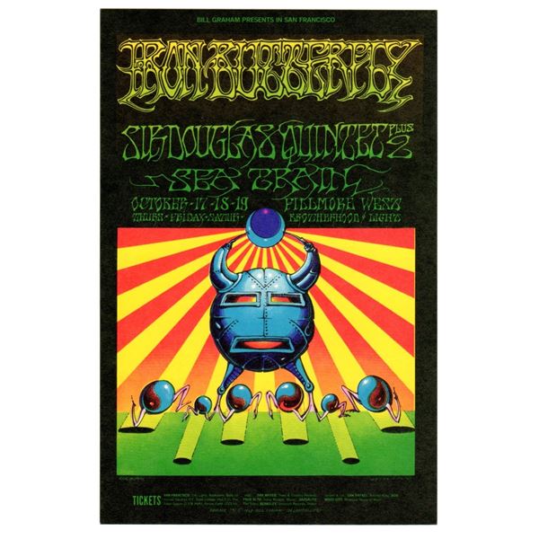 Iron Butterfly - 1968 - Original Postcard