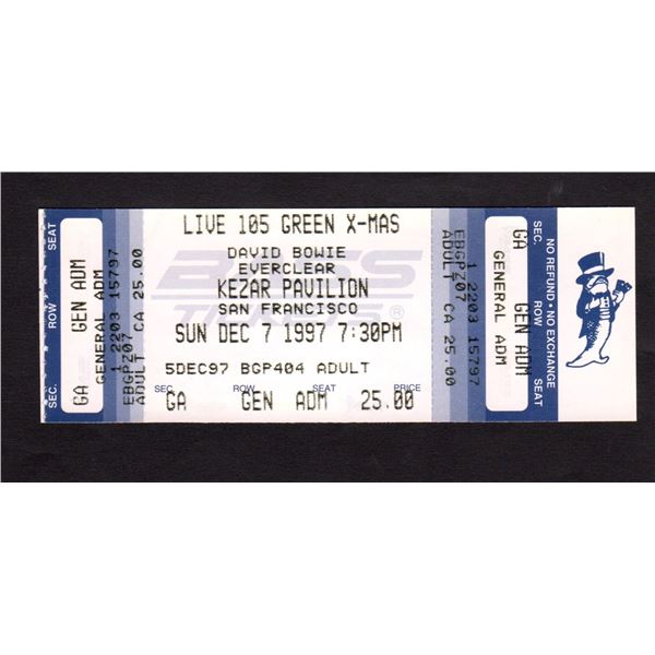 David Bowie - Unused Ticket - 1997