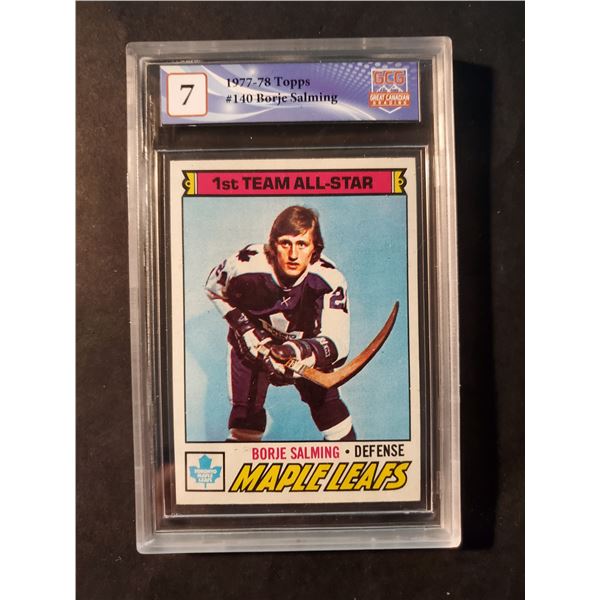 1977-78 O-Pee-Chee #140 Borje Salming (GCG 7)