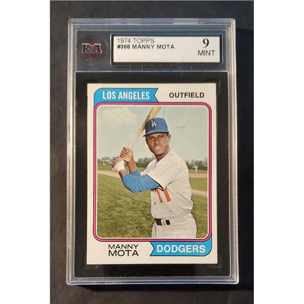 1974 Topps #368 Manny Mota (KSA 9 MINT)