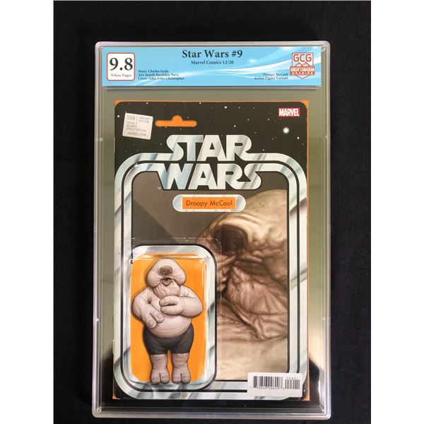 STAR WARS NO. 9 GCG 9.8 (MARVEL, 2020) DROOPY MCCOOL ACTION FIGURE VARIANT