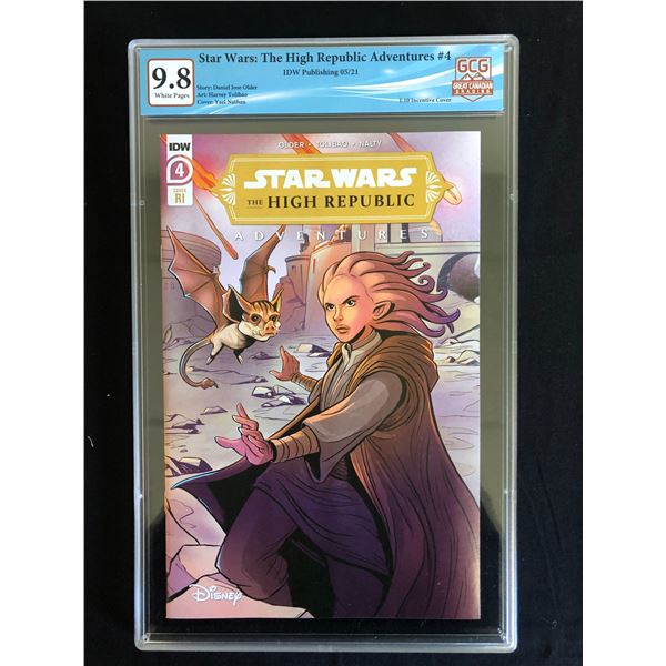 STAR WARS: THE HIGH REPUBLIC ADVENTURES NO.4 GCG 9.8 (IDW PUBLISHING, 05/21)