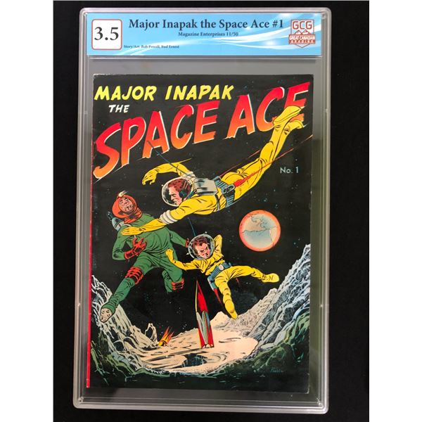 MAJOR INAPAK THE SPACE ACE NO.1 GCG 3.5 (MAGAZINE ENTERPRISES, 1950)