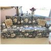 Image 1 : Vintage Floral Print Sofa With Accent Pillows