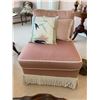Image 5 : Matching Vintage Soft Pink Cushioned Chairs With Accent Pillows