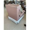 Image 7 : Matching Vintage Soft Pink Cushioned Chairs With Accent Pillows