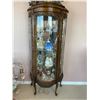 Image 1 : Antique Victorian Curio Cabinet - (Contents NOT Included in This Lot)