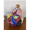 Image 2 : Royal Doulton Figurine "Flower Sellers Children" & Staffordshire Bone China Figurine