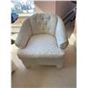Image 4 : Two White Vintage Curved Back Siting Chairs