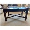Image 3 : Antique Wooden Coffee Table with Fold Up Sides & Handles