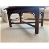 Image 5 : Antique Wooden Coffee Table with Fold Up Sides & Handles