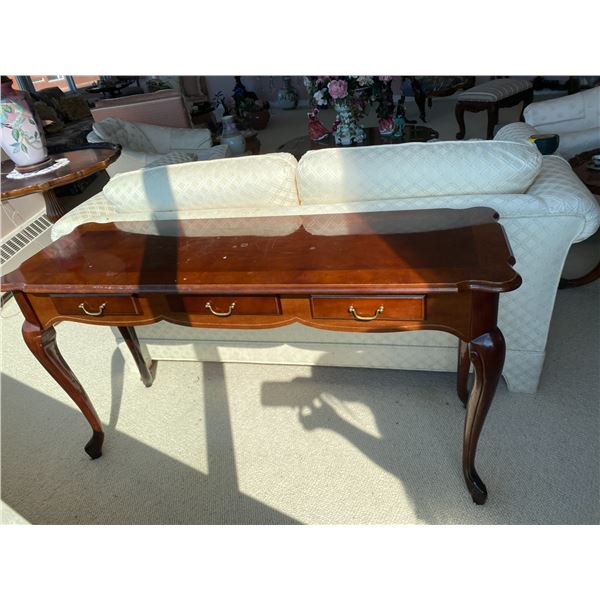 Vintage Console Table With Drawers