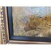 Image 3 : Acryilc on Canvas Painting in a Antique Wood Guilded Frame