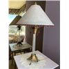 Image 2 : Table Lamp With Beaded Purple Tassels and Brass Base/Fixture's