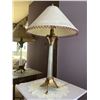 Image 3 : Table Lamp With Beaded Purple Tassels and Brass Base/Fixture's