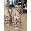 Image 2 : Three Decerative Vintage Floral Jugs