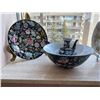 Image 2 : Chinese Decorative Plate, Teapot, Large and Small Bowl