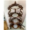 Image 4 : Antique Four Tiered Corner Shelf