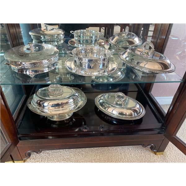 Assortment of Silver Plated Serving Accessories