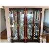 Image 1 : Two China Cabinet's with Glass Shelves & Brass Hardware - See Item Details For Size Change!