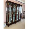 Image 3 : Two China Cabinet's with Glass Shelves & Brass Hardware - See Item Details For Size Change!