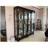 Image 4 : Two China Cabinet's with Glass Shelves & Brass Hardware - See Item Details For Size Change!