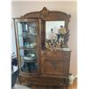 Image 2 : Antique Sideboard with Cabinet and Mirror Backing
