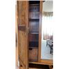 Image 9 : Antique Wooden Wardrobe with Shelves & Drawers