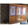 Image 2 : Vintage Wardrobe with Stained Glass Window Panes