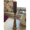 Image 7 : Large Jug, Small Pedastole, Soap Dish & Brass Candle Holders