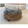 Image 2 : Small Antique Hand Beaded Foot Stool