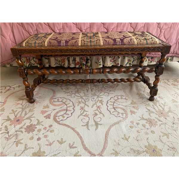 Victorian Cushioned Bench