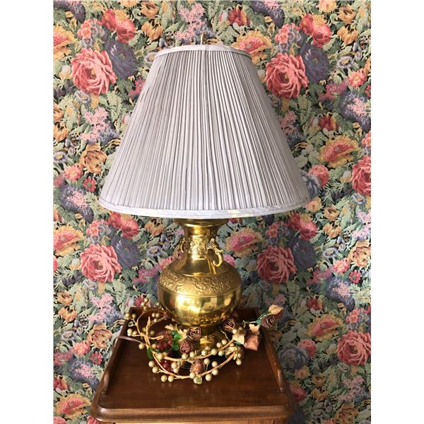 Brass Lamp with Shade