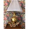 Image 2 : Brass Lamp with Shade
