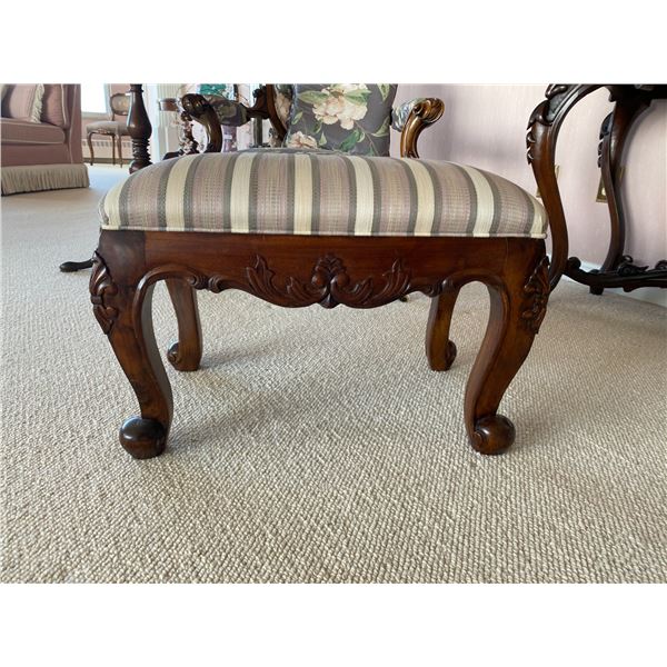 Antique Cushioned Foot Rest