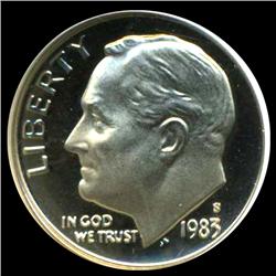 1983S Roosevelt Dime PR70 Graded Proof GEM (COI-3690)