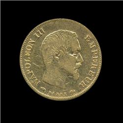 1856 France 10 Fr. Gold Coin   (COI-494)