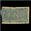 Image 2 : 1864 Scarce Confederate $10 Note Torn (COI-3306)