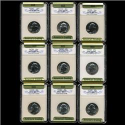 1970D to 79D Graded Washington Quarter Set BU (COI-3482)