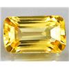Image 1 : .36ct Emerald Cut Orange Yellow Sapphire Unheated RETAIL $1275 (GEM-0048)