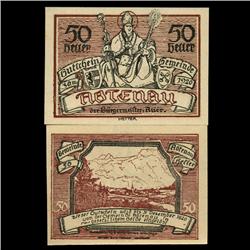 1920 Austria Abtenau 50 Heller GEM Rare Note (COI-3503)
