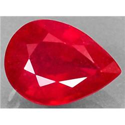 1.41ct. Pear Natural Mined Red Ruby Madascar  RETAIL $925 (GEM-2338)