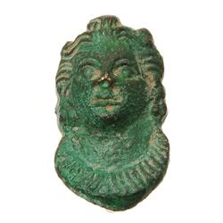 Rare Ancient Byzantine Bronze Face Pendant 700 Y/O (ANT-800)