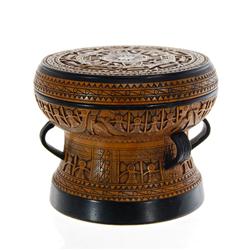 Hand Carved Chinese Marble Compass box (ANT-454)