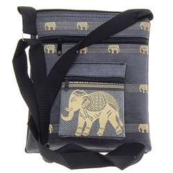 Thai Silk Hand Crafted Elephant Shoulder Bag (ACT-216)