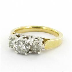 14K Gold .9ct Diamond Ladies Ring RETAIL $5000 (JEW-1095)