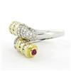 Image 3 : 14K Gold 2.28ct Ruby+Diamond Ladies Ring RETAIL $10000 (JEW-1094)