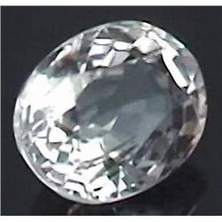 1.30ct. Blazing VVS Oval White Morganite Africa RETAIL $ (GEM-2528)