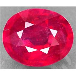 1.02ct. Oval Natural Mined Red Ruby Madascar RETAIL $725 (GEM-2578)
